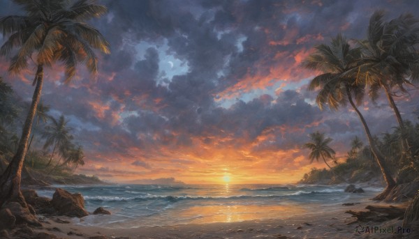 A enchanting sunset outdoors highlighting a unique subject