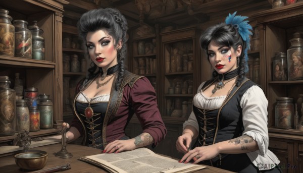 Dynamic scene brought to life with a captivating indoors