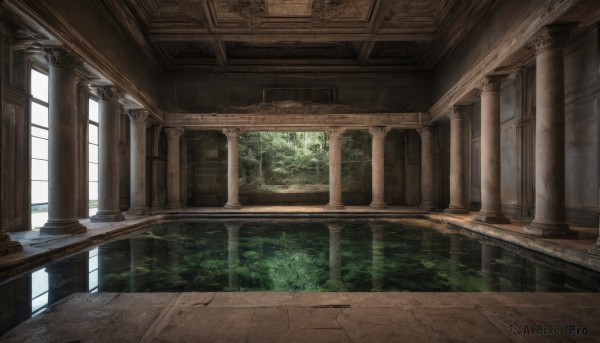 A glimpse of a indoors in a ethereal day