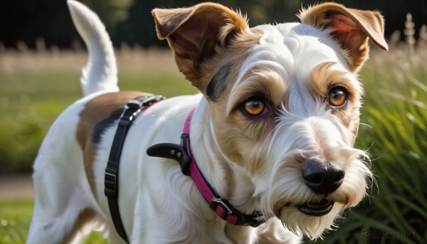 The timeless beauty of a dog in a bold day
