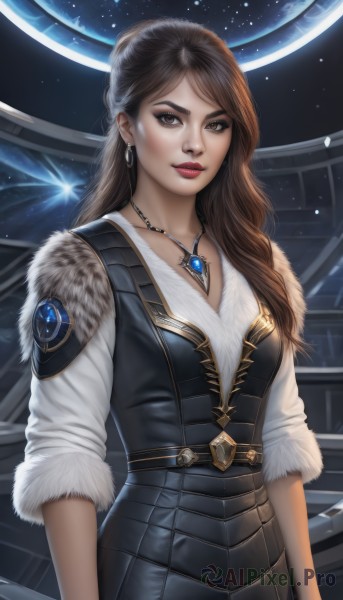 A striking dynamic scene featuring the elegance of a female
