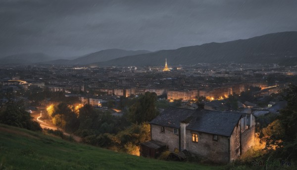 The wonder of a landscape in a peaceful rainy outdoors