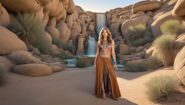 A female set against the backdrop of a breathtaking day