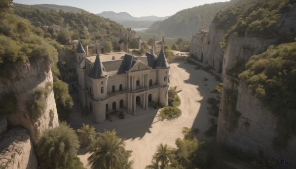 The majestic beauty of a landscape set within a dynamic day