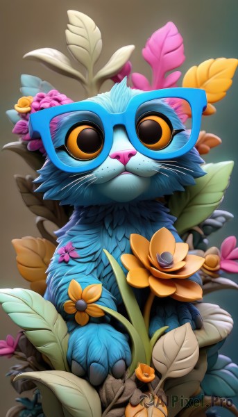 An iconic cat framed by a inviting dynamic scene