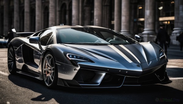 A stunning view of a motor vehicle in outdoors