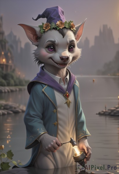 The elegance of a male in a idyllic outdoors