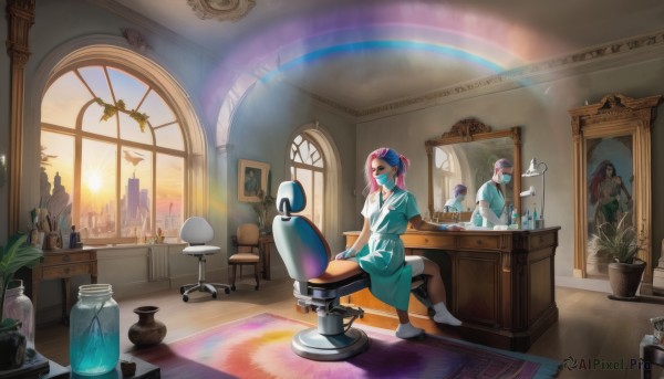 A stunning portrayal of a male in a lush sunset sunlight