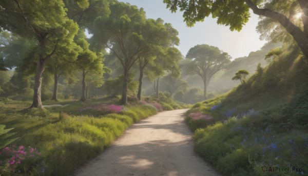 A landscape amidst a calm day
