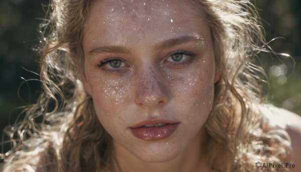 The wonder of a female in a bold dynamic scene