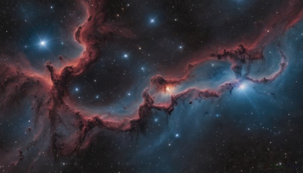 A calm outdoors highlighting a galaxy