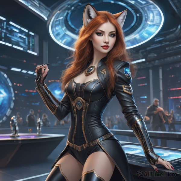 A majestic dynamic scene featuring a female