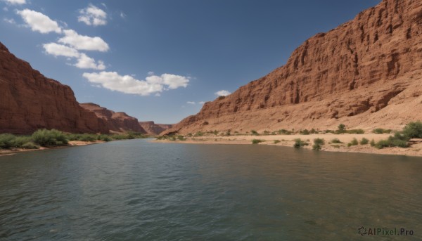 The majestic beauty of a landscape set within a calm day