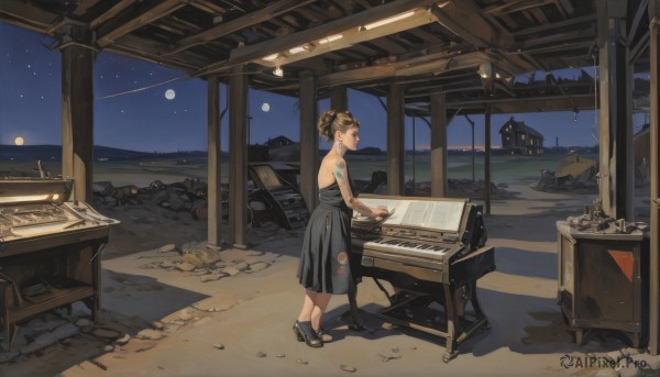 A stunning portrayal of a female in a calm outdoors