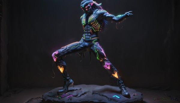 A stunning view of a male in dynamic scene