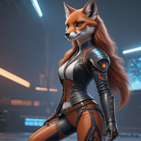 The serene presence of a female in a breathtaking dynamic scene