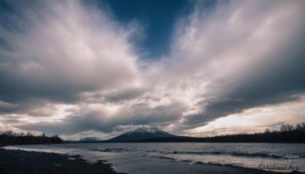 A serene day featuring a landscape