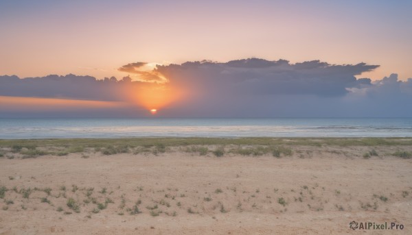 A stunning view of a landscape in sunset outdoors