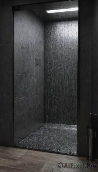 The elegance of a indoors in a ethereal rainy scenery