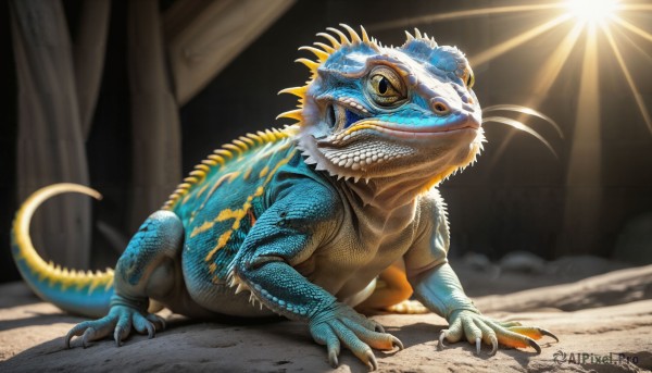 A alien in a breathtaking sunlight