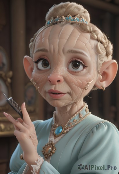 A stunning portrayal of a female in a lush dynamic scene