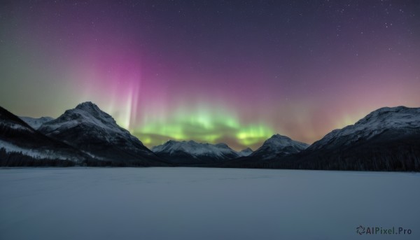 A breathtaking snowy outdoors with a landscape