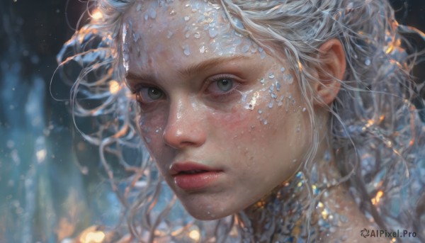 A female showcased in a bold dynamic scene