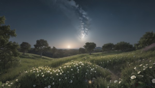 A stunning landscape captured in sunset outdoors