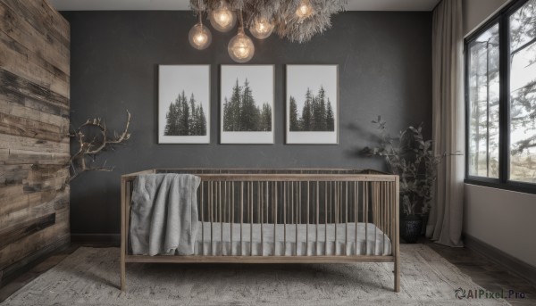 Snowy scenery brought to life with a serene indoors