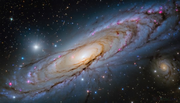 The charm of a galaxy in a tranquil outdoors