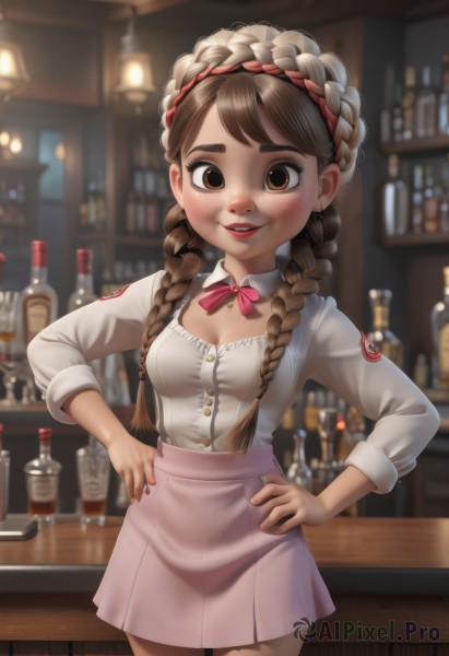 A ethereal dynamic scene featuring a female