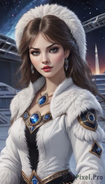 A female surrounded by a captivating outdoors