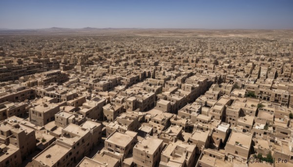 outdoors,sky,day,blue sky,no humans,building,scenery,mountain,city,horizon,cityscape,landscape,town,cloud,water,ocean,from above,skyscraper,shore