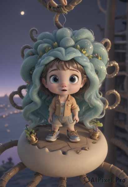 A glimpse of a child in a lush outdoors