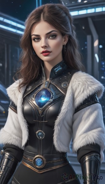 A female showcased in a bold dynamic scene