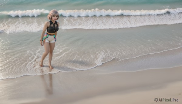 The allure of a female in a inviting day