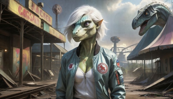 A idyllic alien within a beautiful day