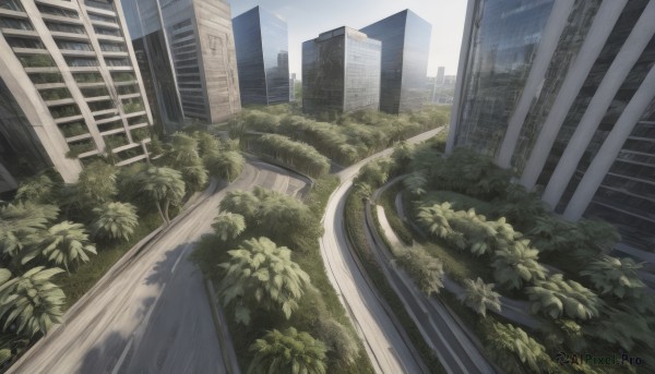 The majestic beauty of a street set within a ethereal day