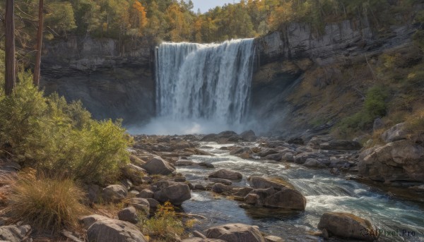 Day brought to life with a captivating waterfall