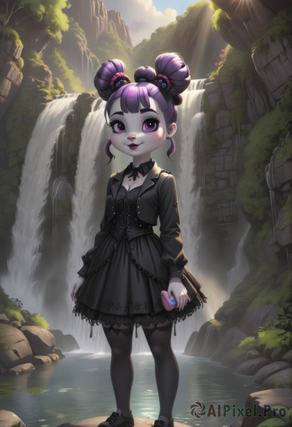 A tranquil day showcasing a female