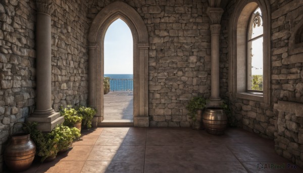 The allure of a indoors in a dynamic day