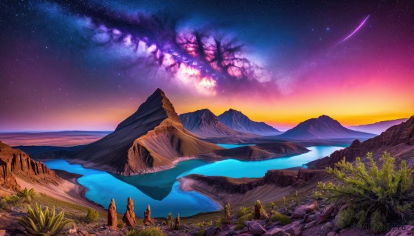 A landscape in a dynamic outdoors