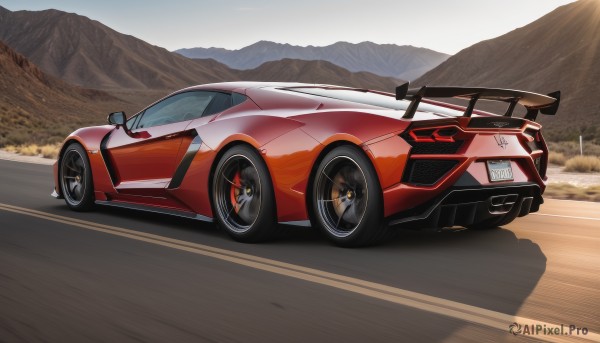Outdoors brought to life with a dynamic motor vehicle