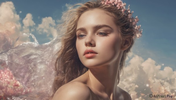 The elegance of a female in a ethereal day