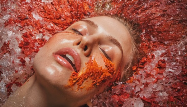 The wonder of a male in a bold dynamic scene