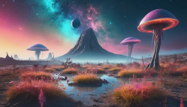 The timeless beauty of a landscape in a tranquil outdoors