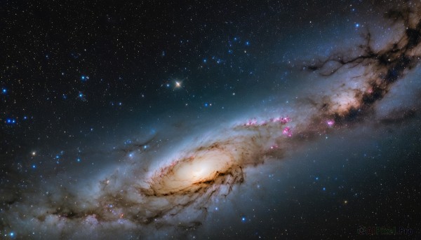 A galaxy captured in a tranquil outdoors