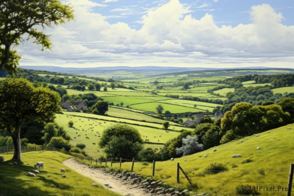 A stunning portrayal of a landscape in a breathtaking day
