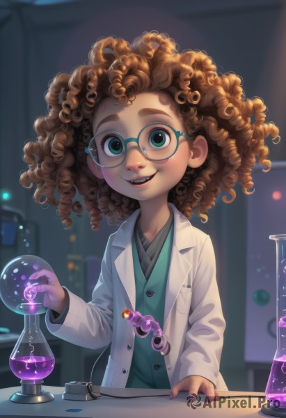 A vivid dynamic scene highlighting a child