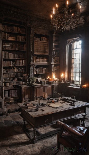 day,indoors,cup,book,no humans,window,chair,table,sunlight,scenery,desk,light rays,wooden floor,paper,bookshelf,lamp,candle,sunbeam,shelf,book stack,library,ladder,candlestand,chandelier,fireplace,couch